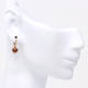 Garnet and Diamond Earrings (0.91 ct)