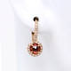 Garnet and Diamond Earrings (0.91 ct)