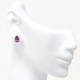 Purple Pear Earrings (0.86 ct)