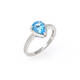 Blue Topaz Ring (1.48 Ct)