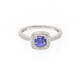 Tanzanite Cushion-Cut Ring (0.84 Ct)