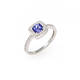 Tanzanite Cushion-Cut Ring (0.84 Ct)