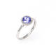 Bright Tanzanite Ring (0.87 Ct)