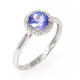 Bright Tanzanite Ring (0.87 Ct)
