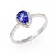 Tanzanite Pear Shape Ring (0.68 Ct)