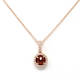 Brilliant-Cut Garnet Pendant (0.79 Ct)
