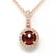 Brilliant-Cut Garnet Pendant (0.79 Ct)