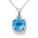 Topaz Cushion Pendant (2.71 Ct)