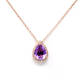 Purple Amethyst Pear Shape Pendant (1.02 Ct)