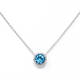 Ocean Blue Topaz Pendant (0.68 Ct)