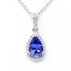 Tanzanite Pear Shape Pendant (0.72 Ct)