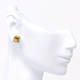 Yellow Cushion Earrings (1.14 Ct)