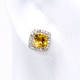 Yellow Cushion Earrings (1.14 Ct)