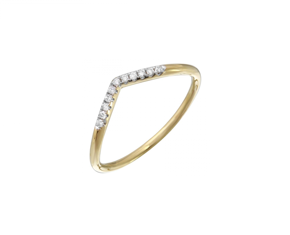 Wishbone Diamond Ring (0.05ct)