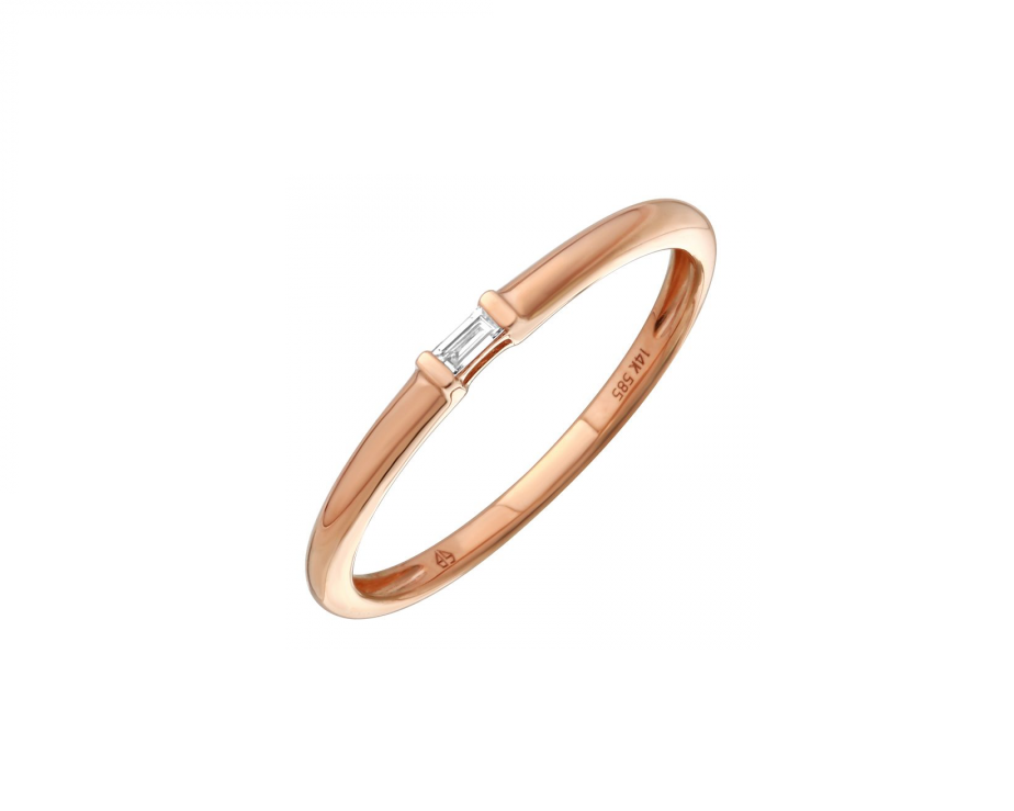 Diamond Baguette Ring  (0.03ct)