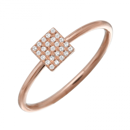 Square Diamond Ring (0.06ct)