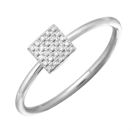 Square Diamond Ring (0.06ct)