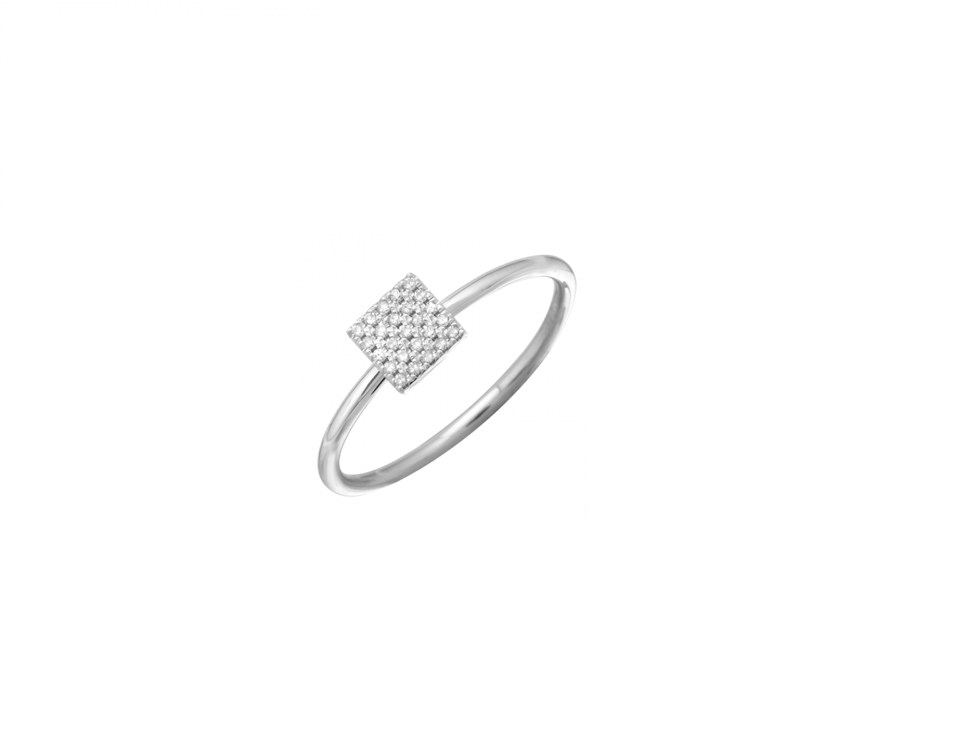 Square Diamond Ring (0.06ct)