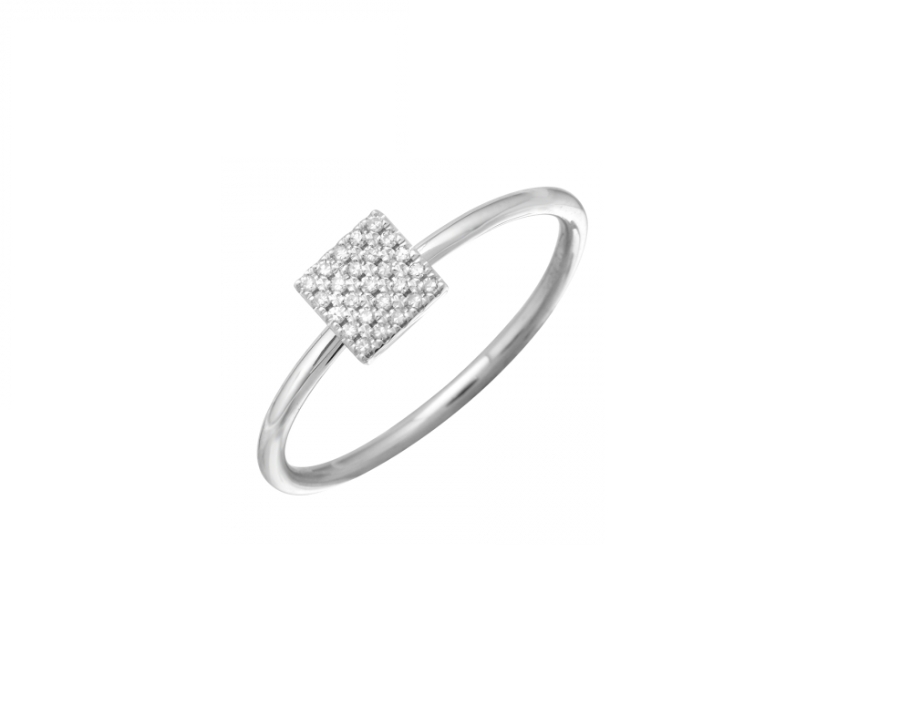 Square Diamond Ring (0.06ct)