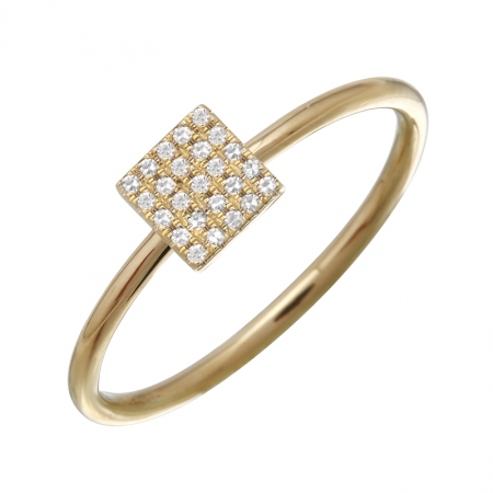 Square Diamond Ring (0.06ct)