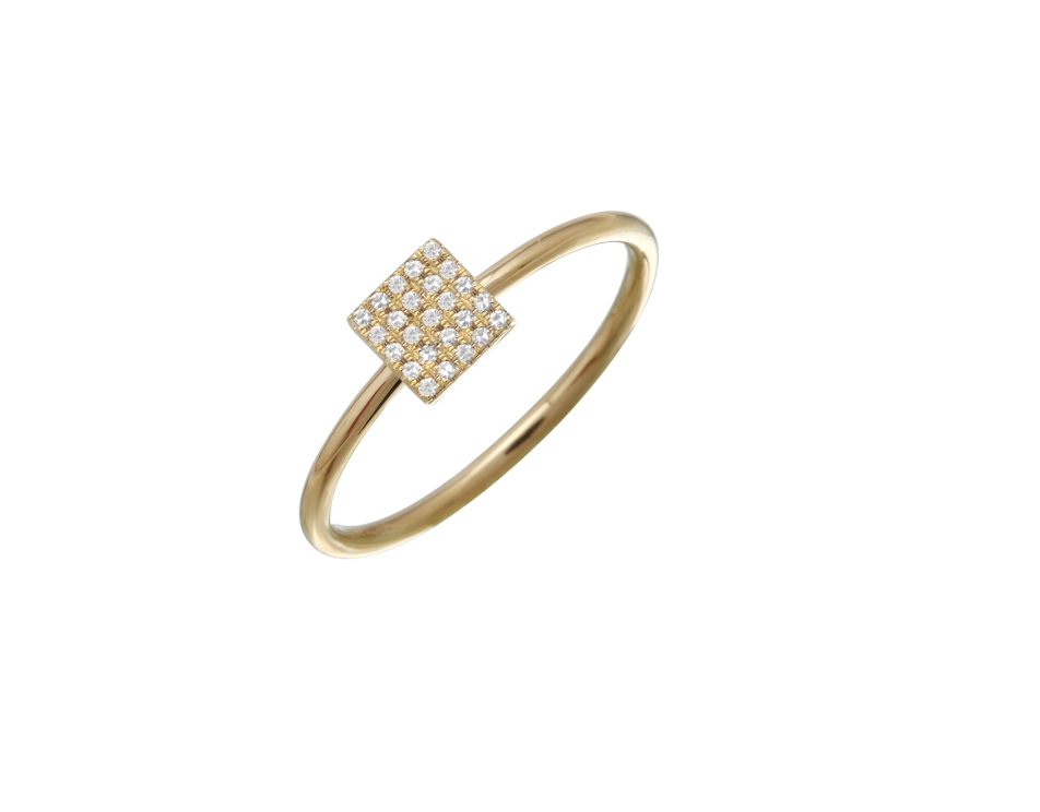 Square Diamond Ring (0.06ct)