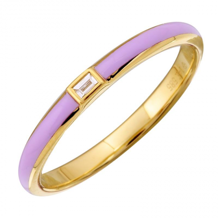 Lavender Gold Diamond Ring