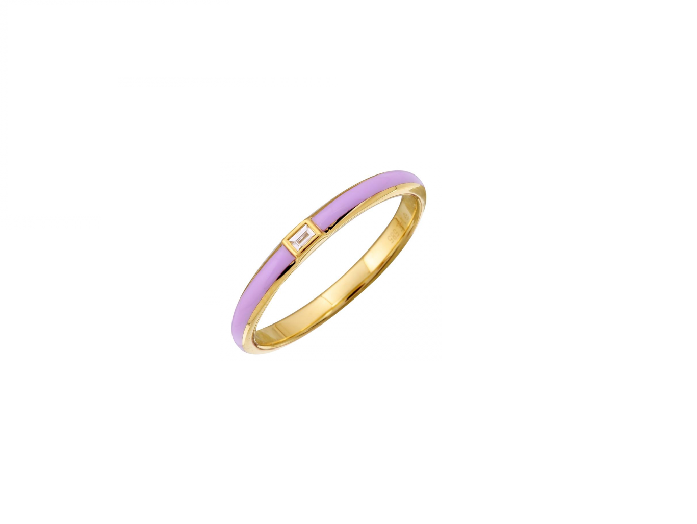 Lavender Gold Diamond Ring
