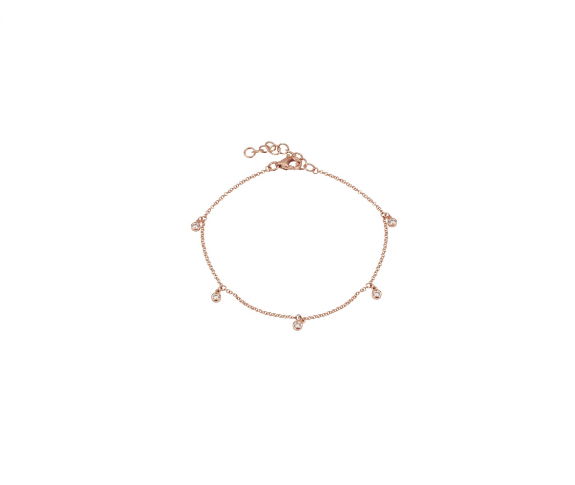 Droplet Diamond Bracelet (0.08ct)