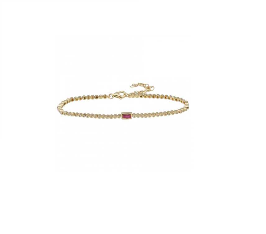 Red Sapphire Bracelet