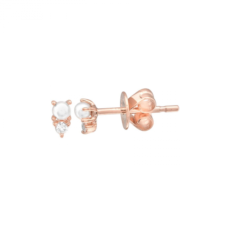Diamond Pearl Earrings