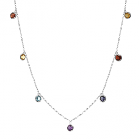 Rainbow Multi-Gems Necklace (1ct)