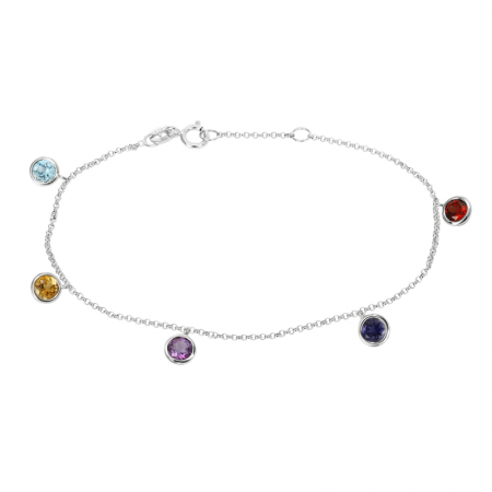 Rainbow Multi-Gems Bracelet (1ct)