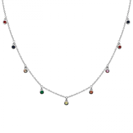 Multi-Color Necklace (0.02ct)