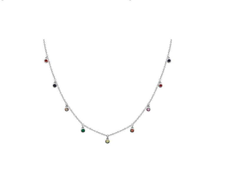 Multi-Color Necklace (0.02ct)