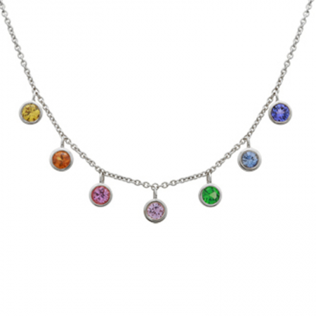 Multi-Sapphire Necklace