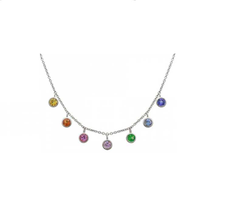 Multi-Sapphire Necklace