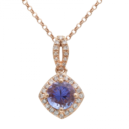 Diamond & Tanzanite Necklace (0.09ct)