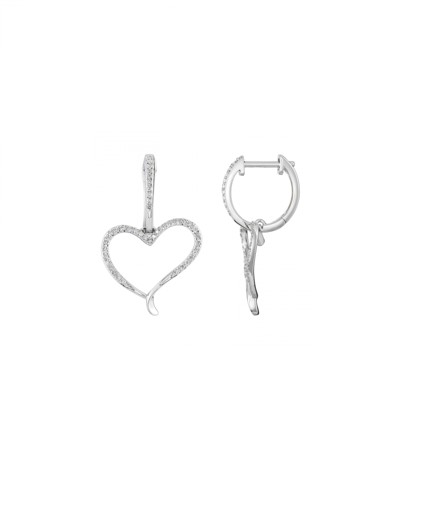 Diamond Heart Earrings (0.20ct)