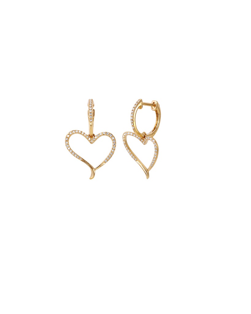 Diamond Heart Earrings (0.20ct)