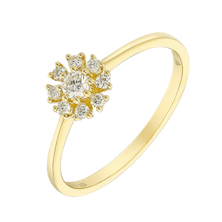 Flower Diamond Ring (0.26ct)