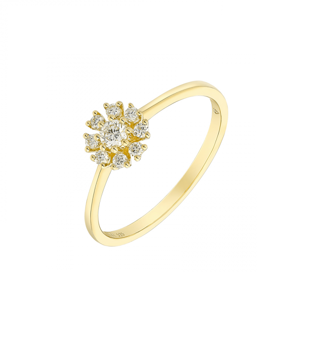 Flower Diamond Ring (0.26ct)